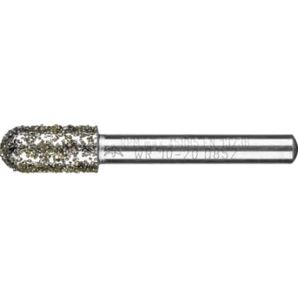 PFERD TOOLS 36476061 - Meule sur tige diamant cylindrique à bout arrondi très grossière pour l'ébavurage