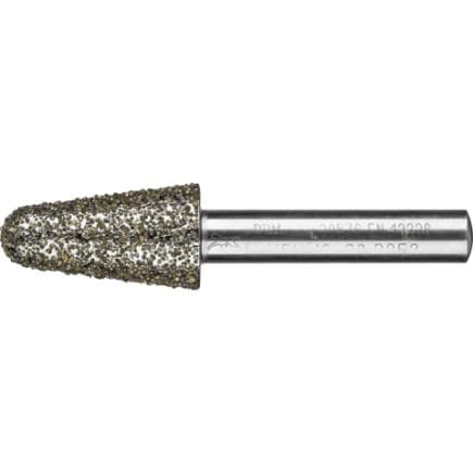 PFERD TOOLS 36476070 - Meule sur tige diamant conique très grossière pour le meulage de fonte grise et à graphite sphéroïdal