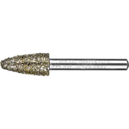 PFERD TOOLS 36476065 - Meule sur tige diamant ogive à bout arrondi très grossière pour le meulage de fonte grise et à graphite sphéroïdal