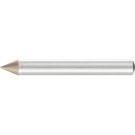 PFERD TOOLS 36576045 - Meule sur tige CBN conique à bout pointu fine pour chanfreinage/ébavurage/enfonçage