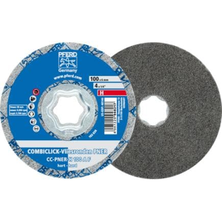 PFERD TOOLS 42002172 - Rondelle en non-tissé comprimée COMBICLICK CC PNER dure A fine pour la finition (lot multiple)