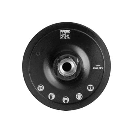 PFERD TOOLS 42712115 - Porte-outil pour rondelle auto-agrippante POLIVLIES PVKRH filetage M14 avec tenon de centrage Ø 22 mm