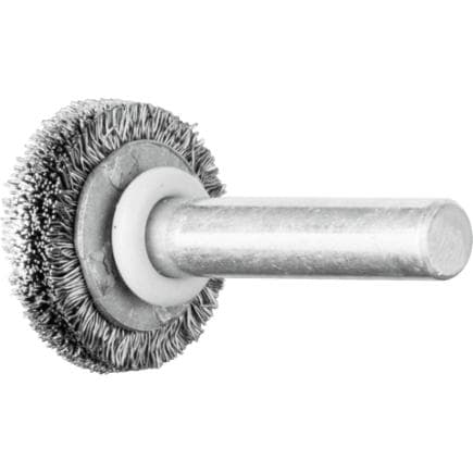 PFERD TOOLS 43103001 - Brosse plate non torsadée RBU tige Ø 6 mm fil d’acier (lot multiple)