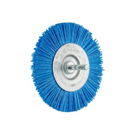 PFERD TOOLS 43740169 - Brosse plate non torsadée RBU tige Ø 6 mm filament BLUE perceuses