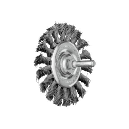 PFERD TOOLS 43107002 - Brosse plate torsadée RBG tige Ø 6 mm fil d’acier (lot multiple)