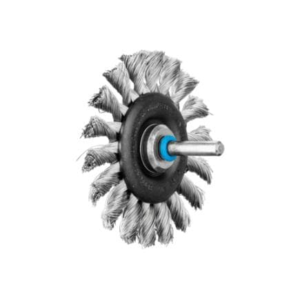 PFERD TOOLS 43107004 - Brosse plate torsadée RBG tige Ø 6 mm fil d’acier inoxydable (lot multiple)