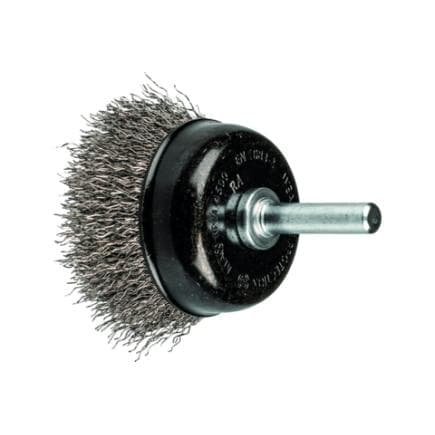 PFERD TOOLS 43740163 - Brosse boisseau non torsadée TBU tige Ø 6 mm fil d’acier inoxydable Ø 0,30 perceuses