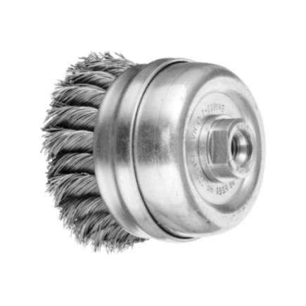 PFERD TOOLS 43306001 - Brosse boisseau avec bague d’appui torsadée TBGR M14 fil d’acier Ø 0,50 mm meuleuses d’angle