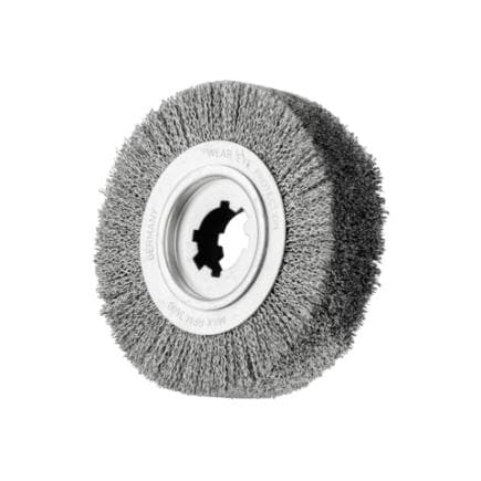 PFERD TOOLS 43506717 - Brosse d'ébavurage torsadée RBG fil ondulé torsadé acier inoxydable Ø 0,35 mm stationnaire