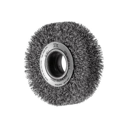 PFERD TOOLS 43701108 - Brosse plate large non torsadée POS RBU fil d’acier inoxydable touret à meuler
