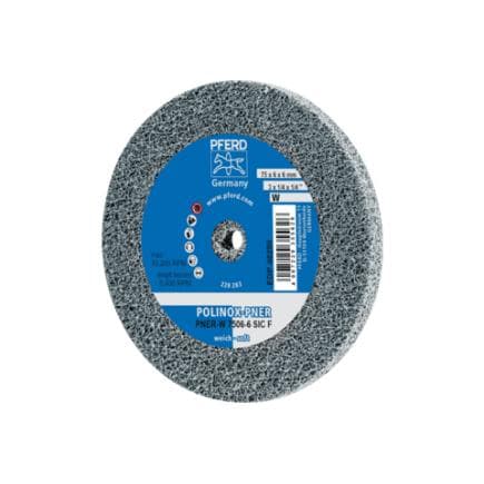 PFERD TOOLS 44691627 - Roue en non-tissé comprimée POLINOX PNER tendre SIC fine pour la finition (lot multiple)