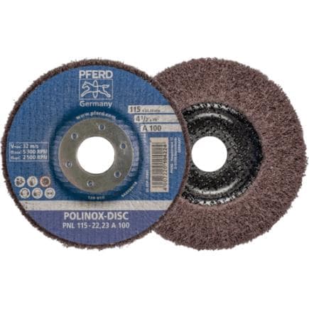 PFERD TOOLS 44692258 - Disque abrasif en non-tissé POLINOX PNL alésage Ø 22,23 mm pour ponçage fin et finition (lot multiple)