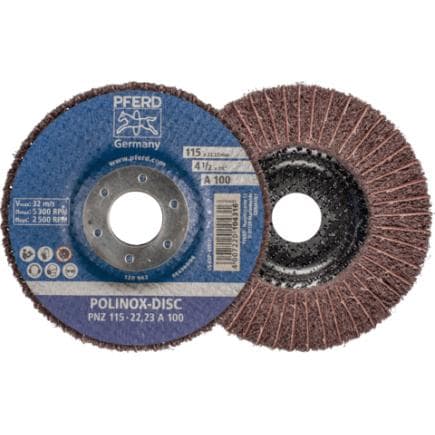 PFERD TOOLS 44692264 - Disque abrasif en non-tissé POLINOX PNZ alésage Ø 22,23 mm pour ponçage fin et finition (lot multiple)