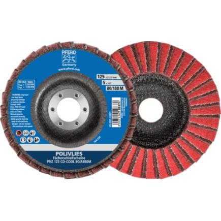 PFERD TOOLS 44695103 - Disque à lamelles POLIVLIES PVZ céramique pour ponçage fin (lot multiple)