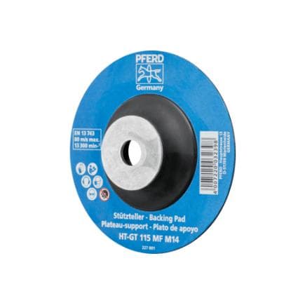 PFERD TOOLS 44890200 - Plateau-support résistant à la chaleur avec écrou de serrage HT-GT M14 pour meuleuse d'angle