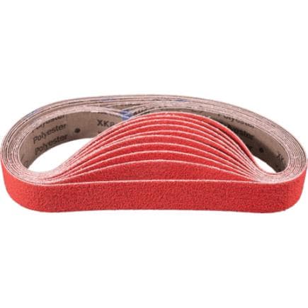PFERD TOOLS 45020165 - Bande abrasive à grain céramique BA pour le ponçage de l’acier inoxydable avec ponceuse à bande spéciale tube (lot multiple)