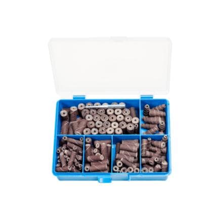 PFERD TOOLS 49500151 - Jeu de POLIROLL rouleaux abrasifs cylindriques et coniques avec porte-outil (150 pcs.)
