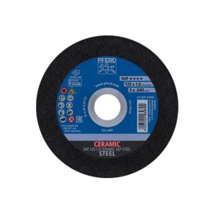 PFERD TOOLS 61301013 - Disque à tronçonner EHT droit CERAMIC gamme spéciale SGP STEEL pour acier (lot multiple)