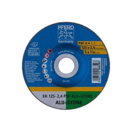 PFERD TOOLS 69198294 - Disque à tronçonner EH à moyeu déporté gamme universelle PSF ALU+ STONE pour aluminium/métaux non ferreux/pierre (lot...