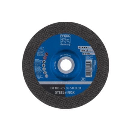 PFERD TOOLS 61340123 - Disque à tronçonner EH à moyeu déporté gamme performance SG STEELOX pour acier/acier inoxydable (lot multiple)