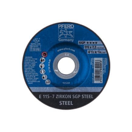 PFERD TOOLS 62211737 - Disque à ébarber E ZIRKON gamme performance SGP STEEL pour acier (lot multiple)