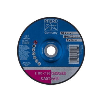 PFERD TOOLS 62217681 - Disque à ébarber E gamme performance SG CAST+ ALU pour fonte/aluminium (lot multiple)