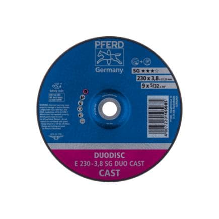 PFERD TOOLS 62023100 - Disque à tronçonner/meuler DUODISC E à moyeu déporté Gamme performance SG DUO CAST pour fonte (lot multiple)