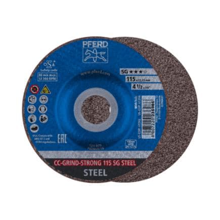 PFERD TOOLS 64181115 - Disque abrasif CC-GRIND STRONG gamme performance COARSE SG STEEL pour acier (lot multiple)