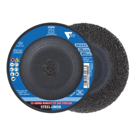 PFERD TOOLS 64195116 - Disque abrasif CC-GRIND ROBUST gamme spéciale SGP STEELOX pour acier/acier inoxydable (lot multiple)