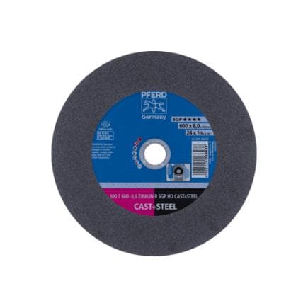 PFERD TOOLS 66397196 - Disque de tronçonnage pour utilisation stationnaire T "dur" HD CAST+STEEL pour fonte/acier, 100 m/s (lot multiple)