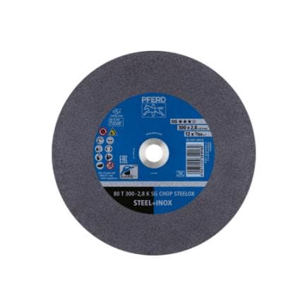 PFERD TOOLS 66323572 - Disque à tronçonner scie circulaire à métaux gamme performance SG CHOP STEELOX acier/acier inoxydable (lot multiple)