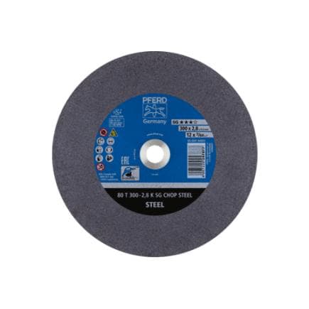 PFERD TOOLS 66323571 - Disque à tronçonner scie circulaire à métaux T gamme performance SG CHOP STEEL pour acier (lot multiple)
