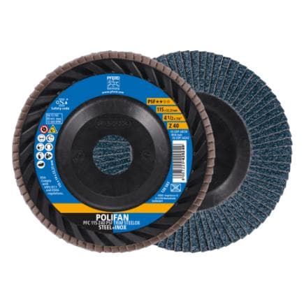 PFERD TOOLS 67771118 - Disque à lamelles POLIFAN PFC conique gamme universelle PSF TRIM STEELOX pour acier/acier inoxydable (lot multiple)