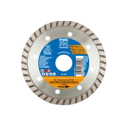 PFERD TOOLS 68300036 - Disque à tronçonner diamant DG PSF pour le tronçonnage de la pierre/du béton, qualité de coupe élevée