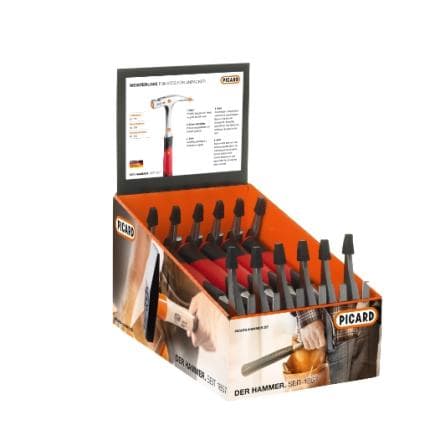 PICARD 1059090 - Jeu de marteaux en acier 2K n° 590 1/2 geraut (12 pcs.)