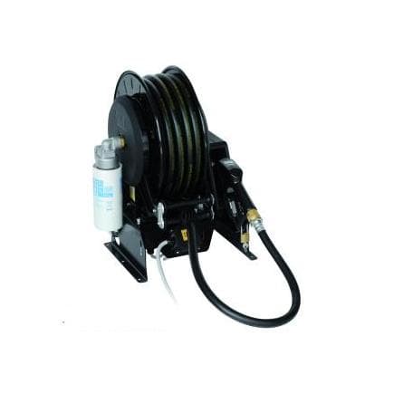 PIUSI F00212000 - Distributeur mobile pour gasoil avec pompe double auto-amorçante 12V, tuyau 14 m et pistolet automatique