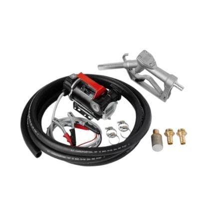 PIUSI F0034003B - Kit portable pour le transvasement de gasoil avec pompe Panther DC 12V avec câbles à pinces, tuyau de distribution et pistolet...