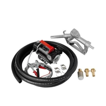 PIUSI F0034103C - Kit portable pour transvasement de gasoil avec pompe Panther DC 24/12V avec câbles à pinces, tuyau de distribution et pistolet...