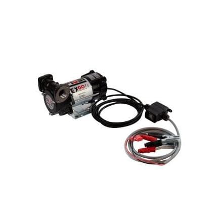 PIUSI F00381020 - Pompe à palettes ATEX EXGO compacte 12V DC jusqu'à 32 l/min avec interrupteur à distance et câbles 5 m