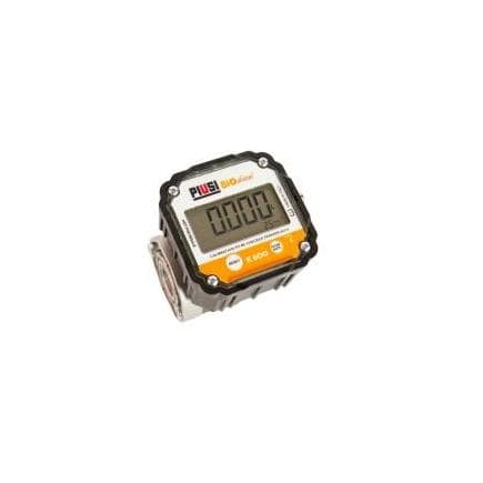 PIUSI F00492B00 - Compteur numérique pour biodiesel jusqu'à B100 avec engrenages ovales et affichage numérique rotatif, débit de 10 à 100 l/min,...