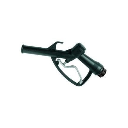 PIUSI F0063000A - Pistolet manuel en plastique noir avec raccord tournant 1" BSP pour la distribution de carburants