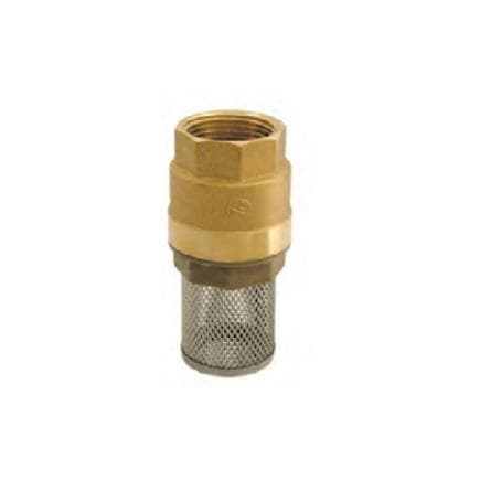 PIUSI F21476000 - Clapet de fond avec filtre 1" 1/2 BSP pour prévenir reflux et filtrer impuretés lors du transfert de carburant