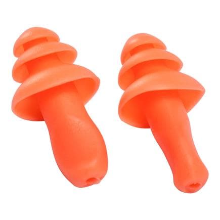 PORTWEST EP10ORR - Bouchon d'oreille réutilisable en TPR avec cordon, Orange (50 Paires)