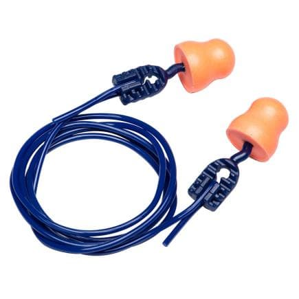 PORTWEST EP12ORR - Bouchons d'oreille Bell Comfort en mousse PU avec cordon, Orange (200 paires)