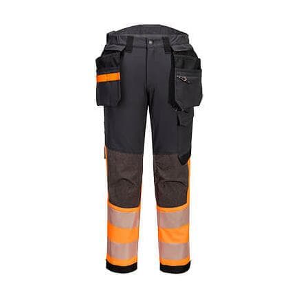 PORTWEST EV442OMT34 - Pantalon Stretch EV4 Haute-Visibilité Classe 1 avec Poches flottantes Démontables