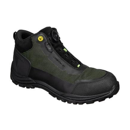 PORTWEST FE04BGN44 - Girder Composite Mid Boot S3S ESD SR FO, Noir/Vert