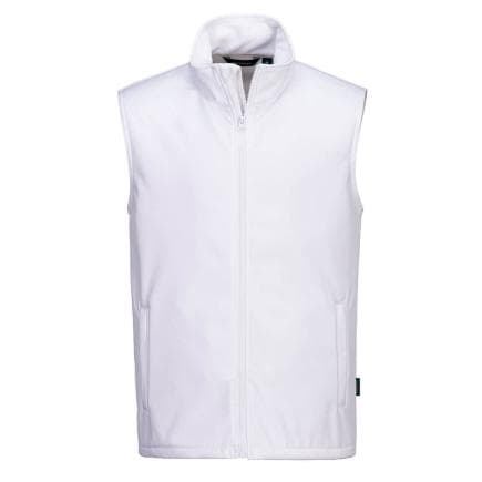 PORTWEST TK22WHRXL - Gilet Softshell Print and Promo (2 couches), Blanc