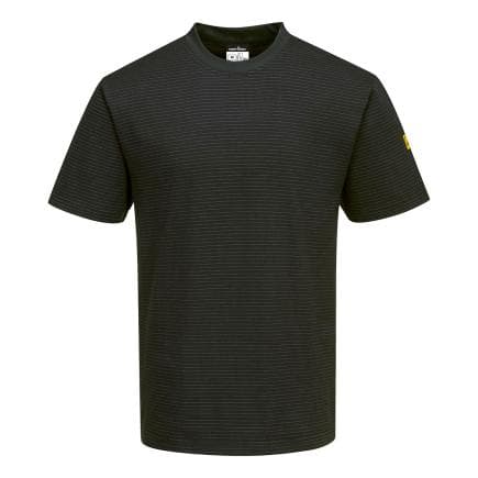 PORTWEST AS20BKRXXXL - T-Shirt antistatique ESD, Noir