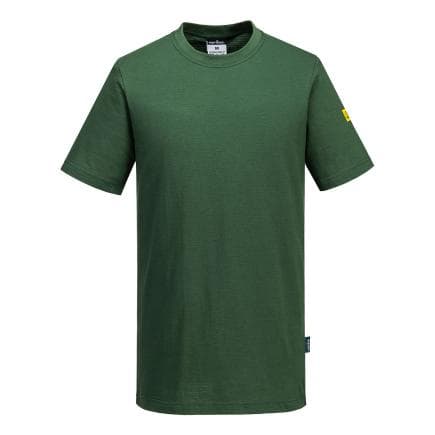 PORTWEST AS20FGRXXXL - T-Shirt antistatique ESD, Vert Forêt