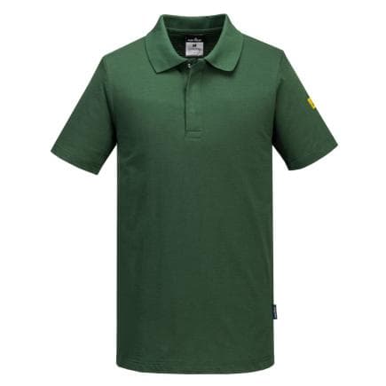 PORTWEST AS21FGRS - Polo antistatique ESD, Vert Forêt